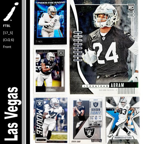 NFL Other - Las Vegas Raiders 6 Card Lot - FTBL [17_5]